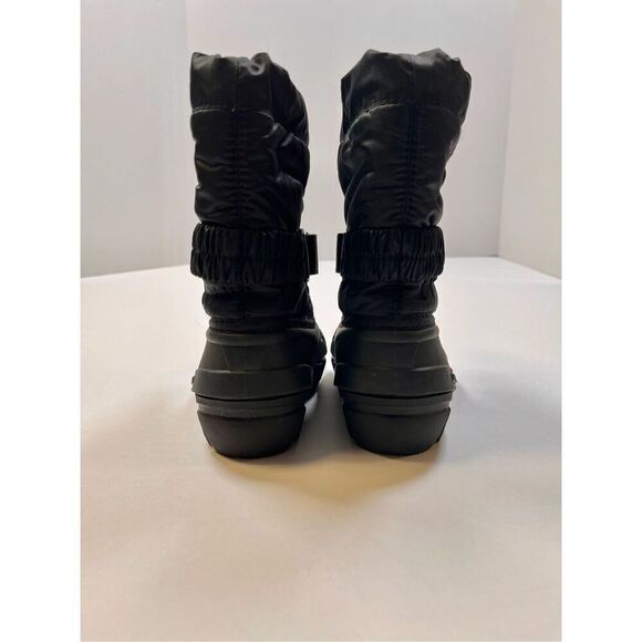 Sorel Flurry Youth Boot Black Blue Velcro Boys US Size 6 Waterproof Warm Comfort - Picture 6 of 7